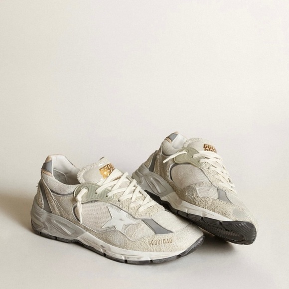 Golden Goose Shoes - Golden GOOSE *NEW*  Dad Star Sneakers white and grey suede with white star Sz 38